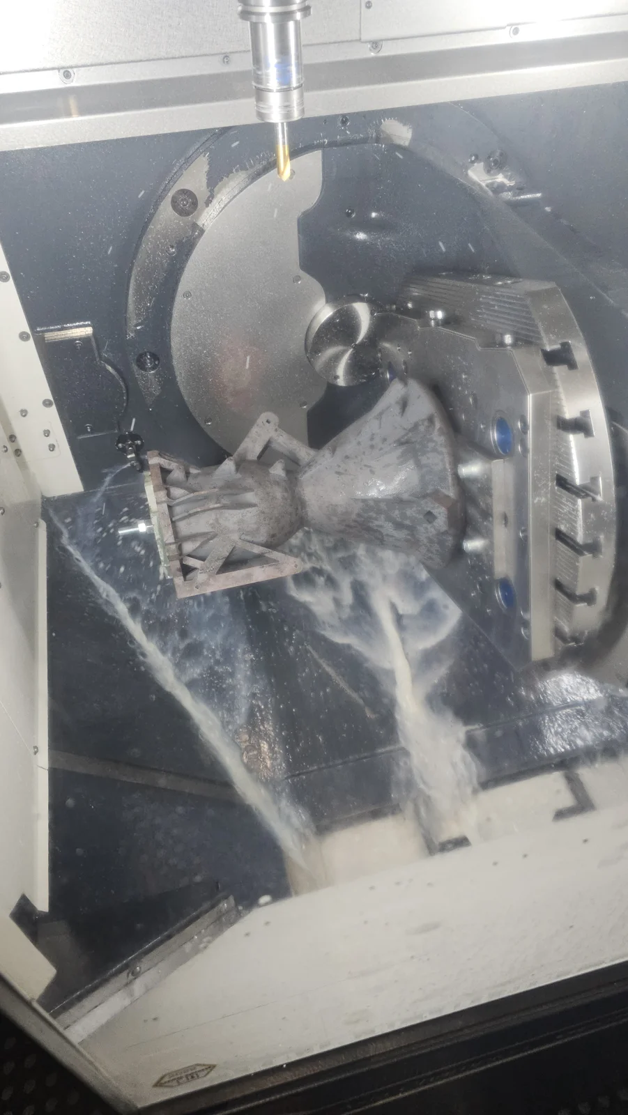 Machining and finishing an Elara engine component