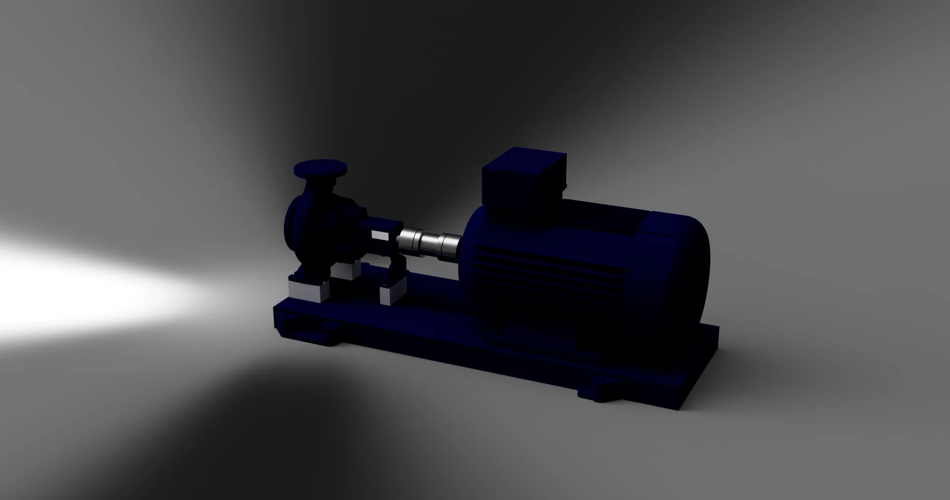 TB30 flame diverter and sound suppression render