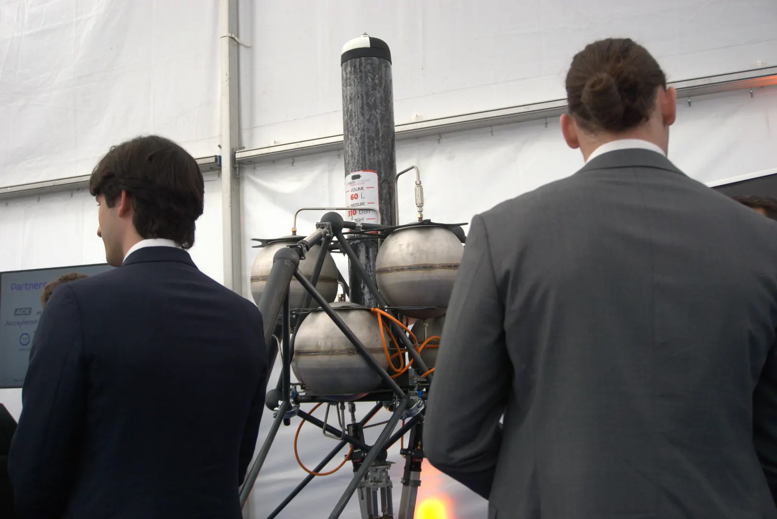 Elara team members with the Hopper hopper