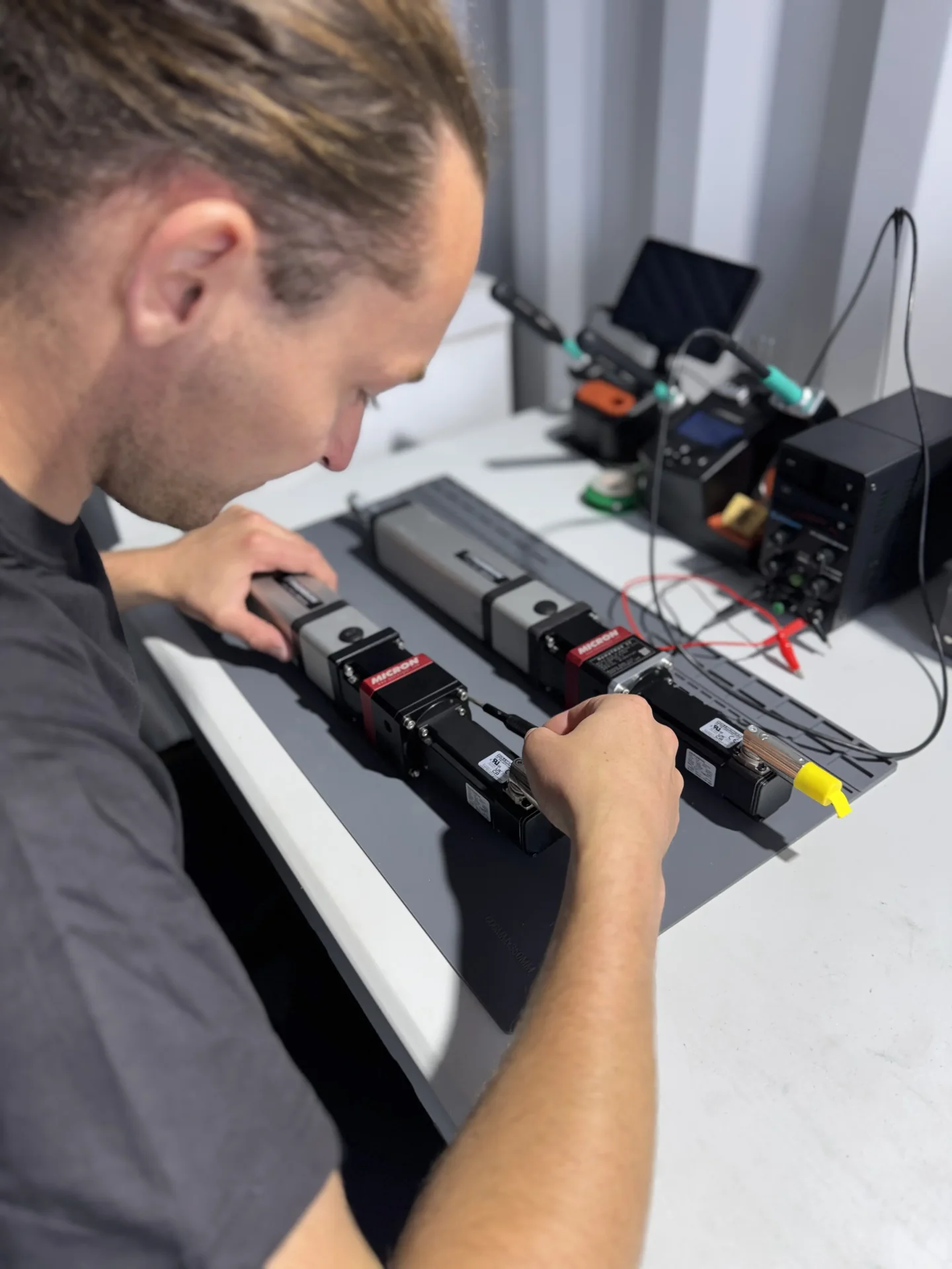 Thrust vector control assembly work